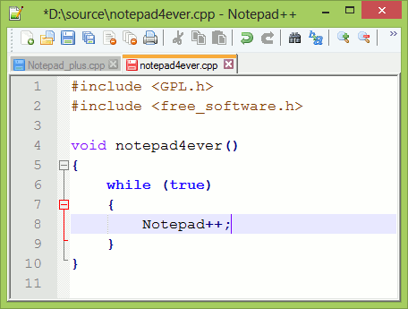 Công cụ viết code Notepad++