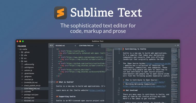 Công cụ viết code Sublime Text